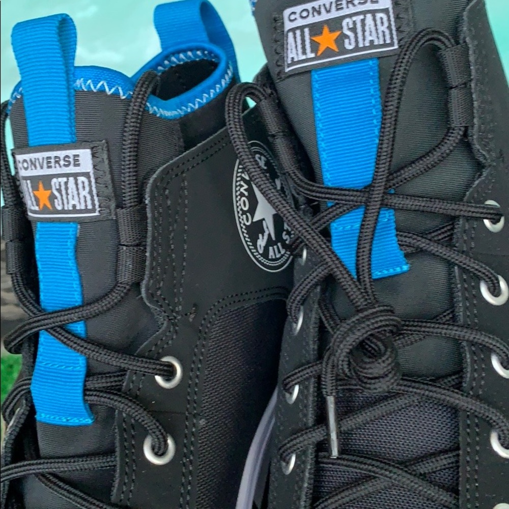 CONVERSE CTAS ULTRA MID BLACK/IMPERIAL BLUE/WHT MN - Picture 8 of 16